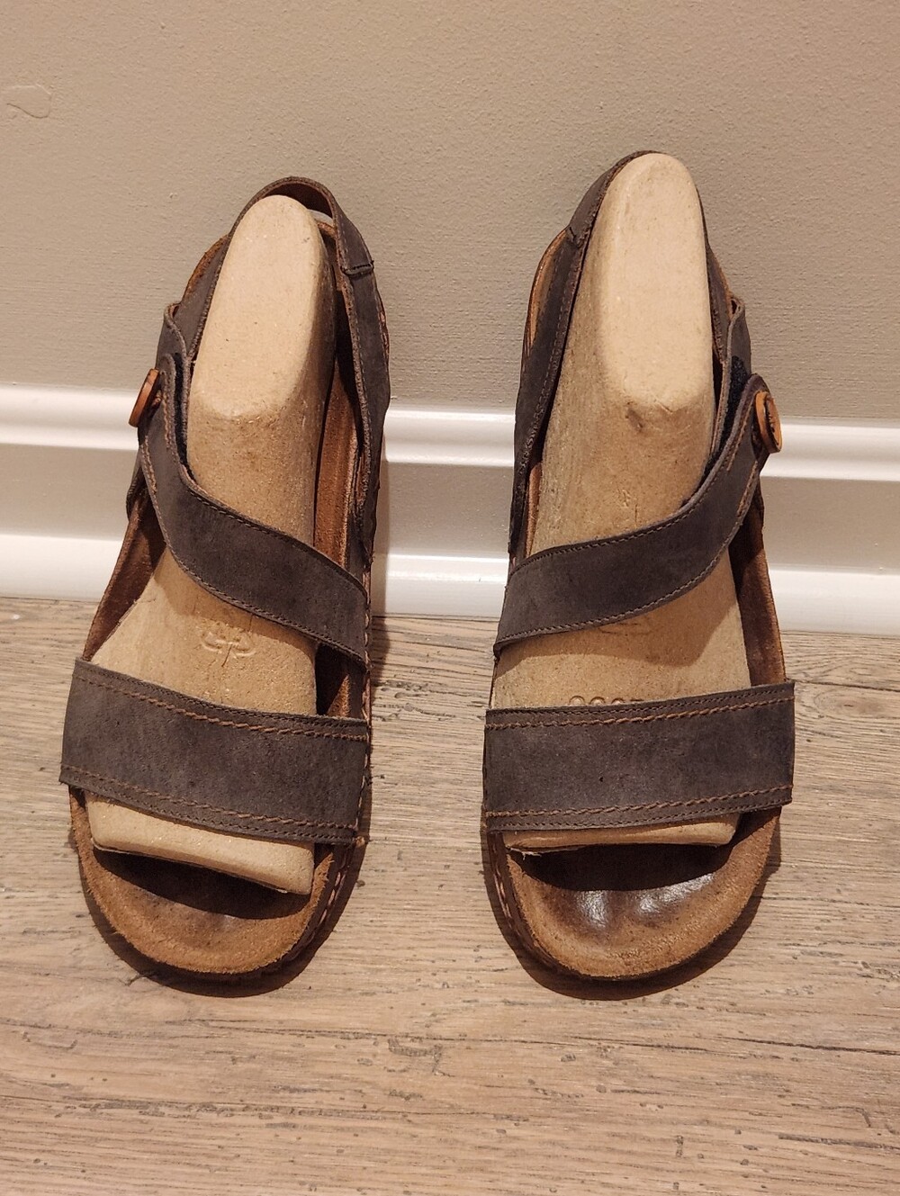 the ART Company Tadasana cork sandals - gray/blue size 41